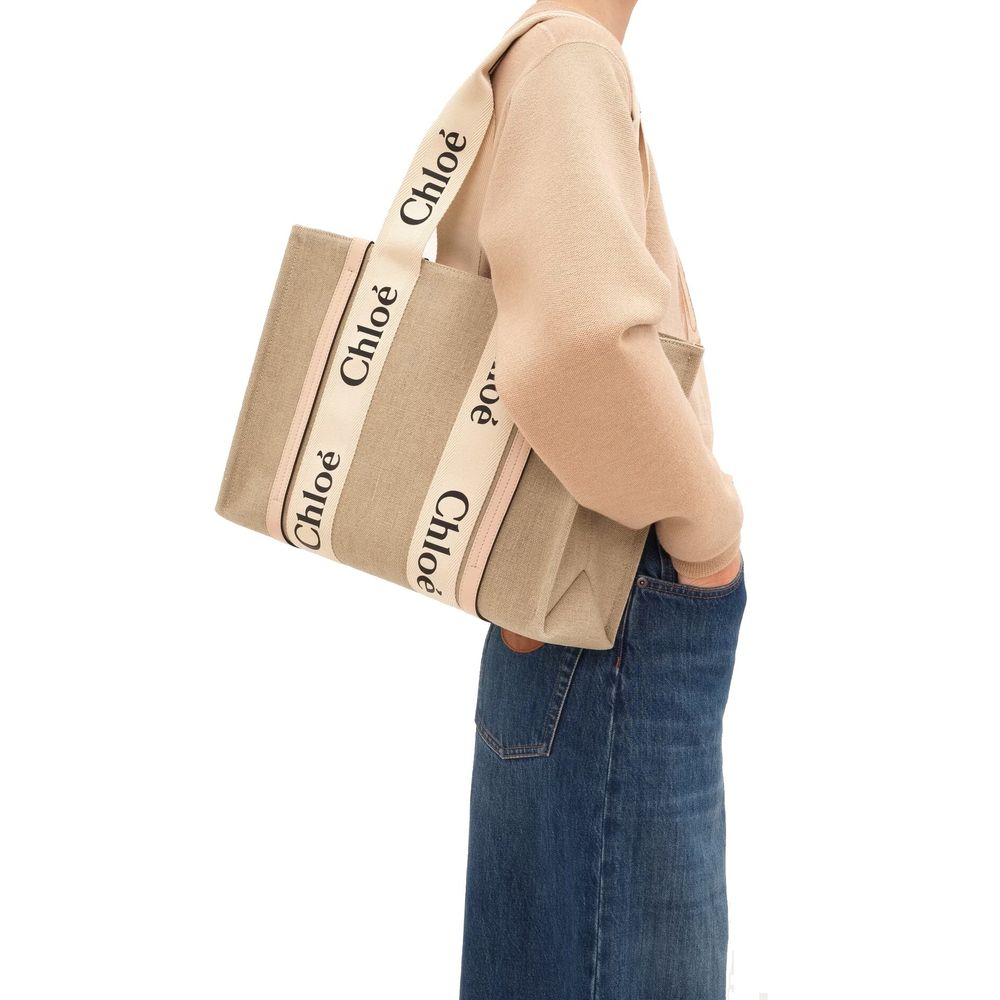 Chloé Tote Bag aus Leder in Beige