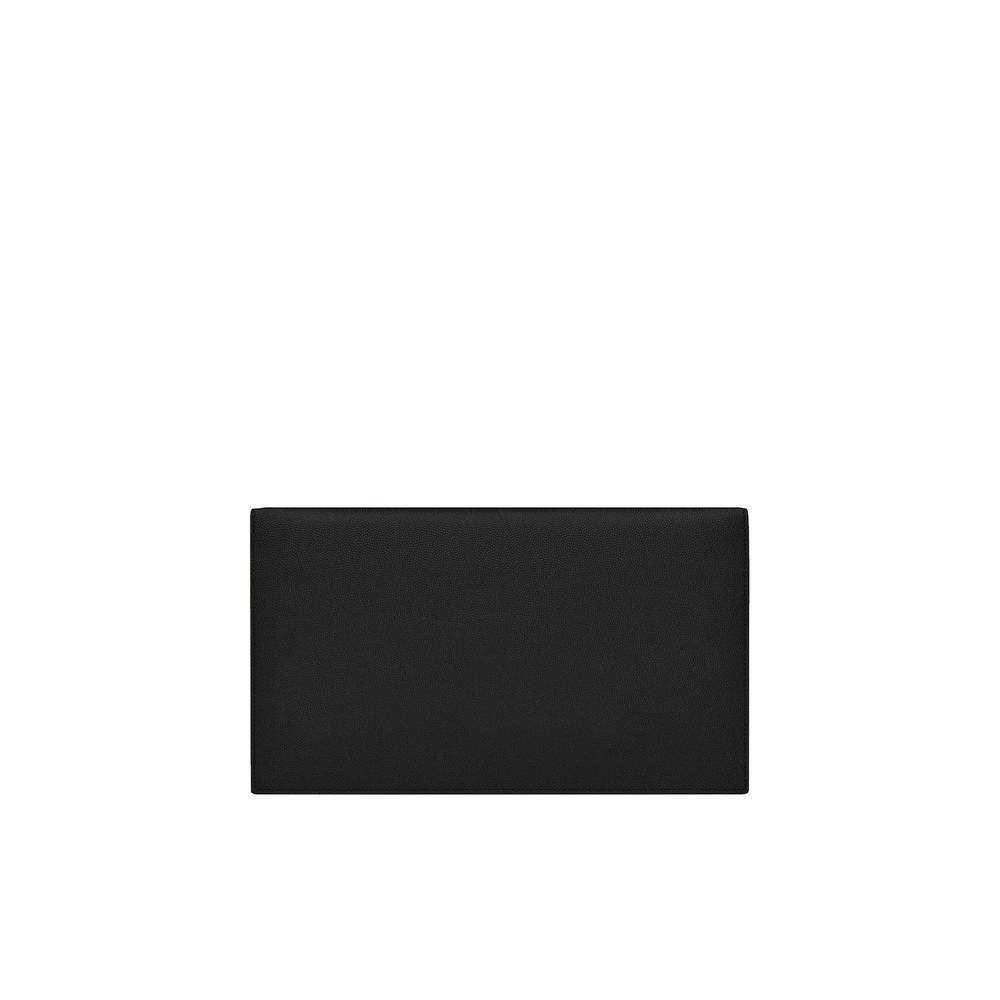 Saint Laurent Clutch aus Leder in Schwarz