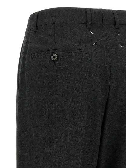 Maison Margiela Kleid aus Wolle in Grau