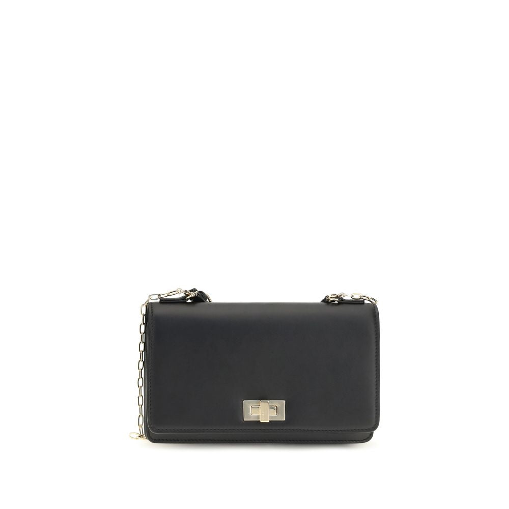 Fendi Geldbörse aus Leder in Schwarz