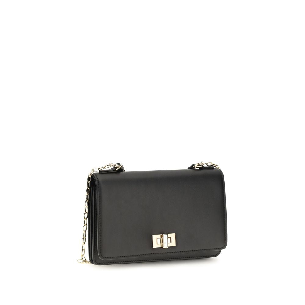 Fendi Geldbörse aus Leder in Schwarz