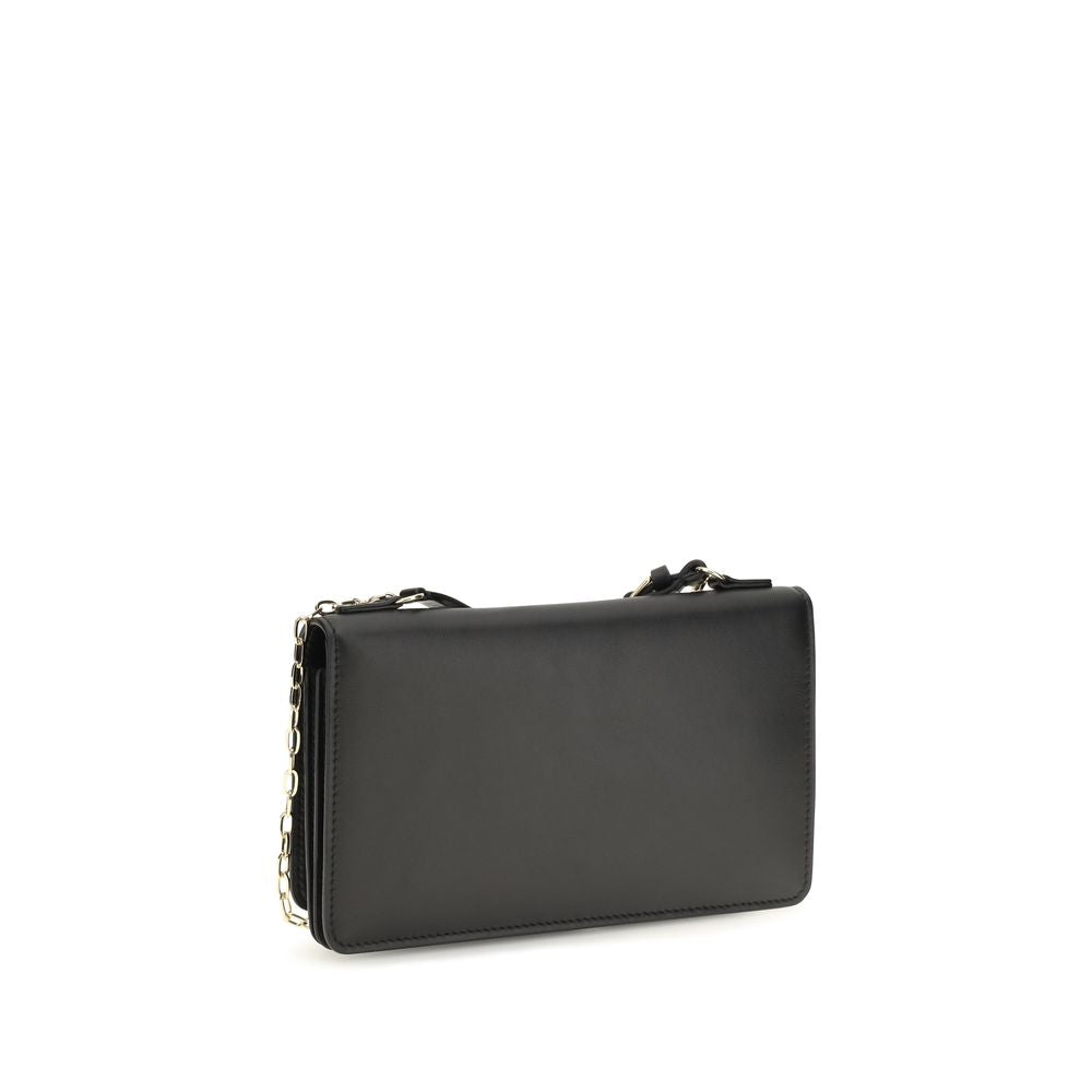 Fendi Geldbörse aus Leder in Schwarz