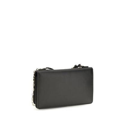 Fendi Geldbörse aus Leder in Schwarz