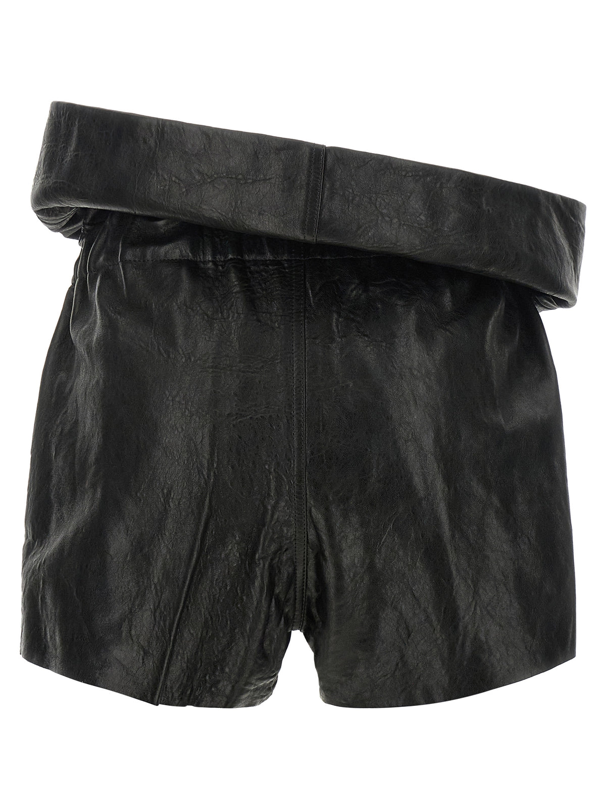 Rick Owens Shorts aus Leder in Schwarz