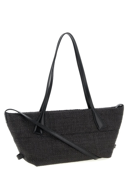 Balmain Tote Bag aus Leder in Schwarz