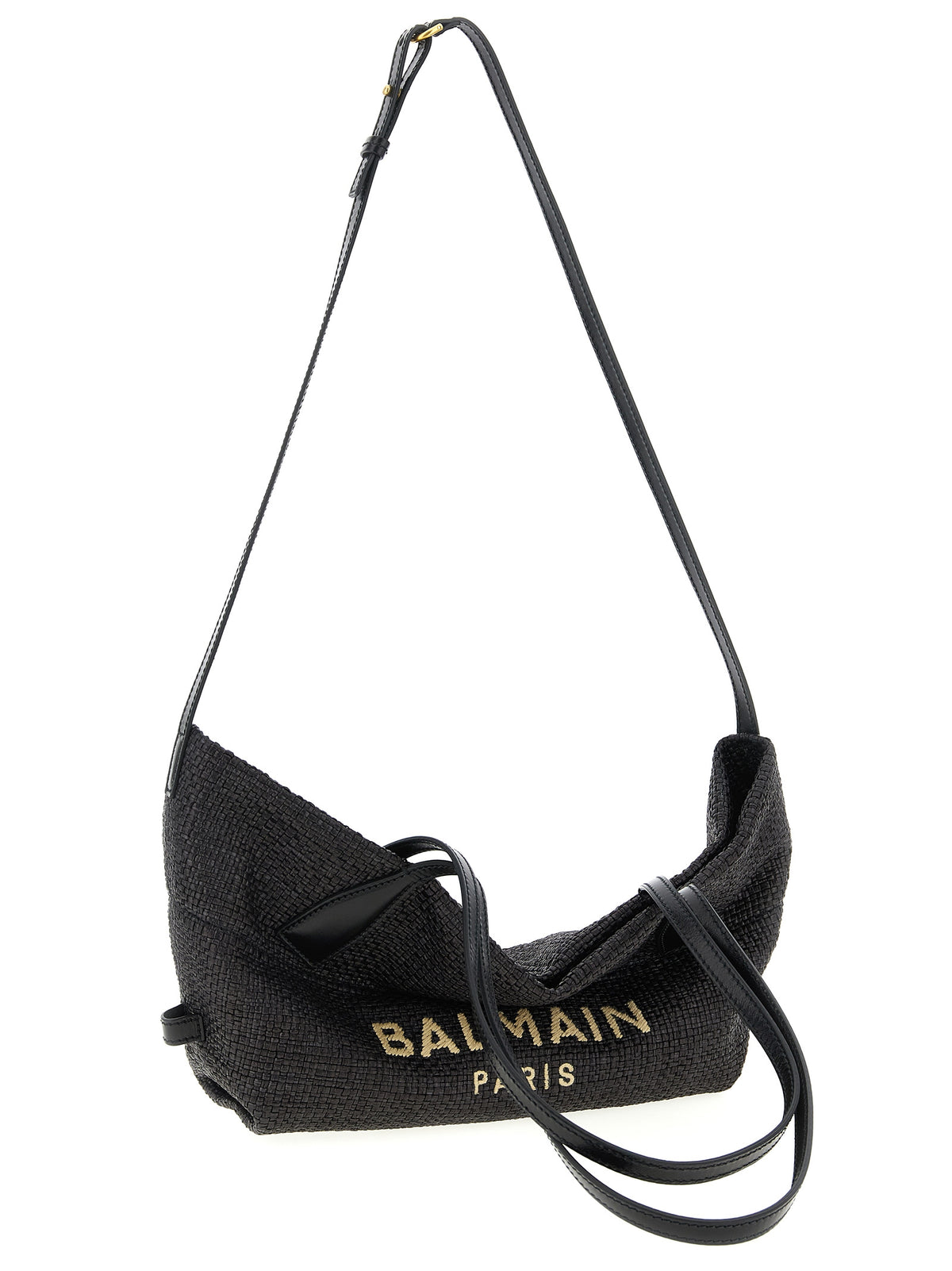 Balmain Tote Bag aus Leder in Schwarz