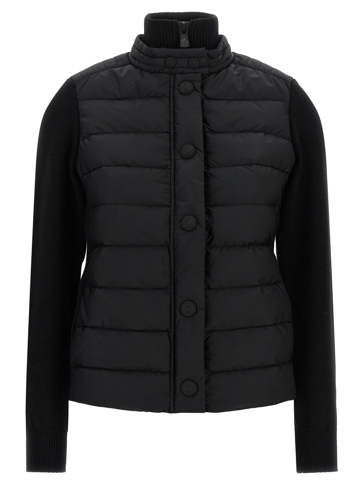 Moncler Grenoble Schwarzer Cardigan aus Polyamid – Produktansicht 1 | Arca Lucia