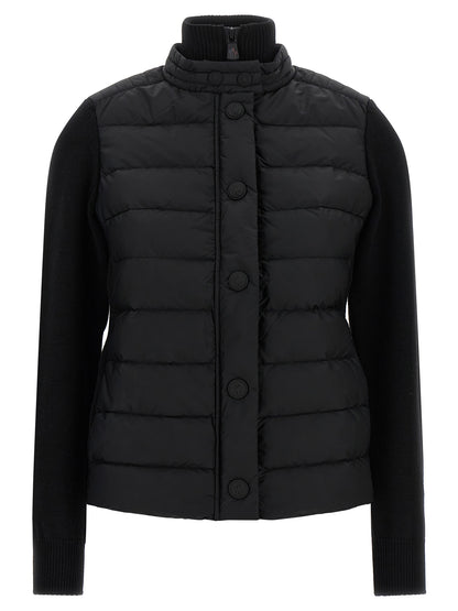 Moncler Grenoble Schwarzer Cardigan aus Polyamid – Produktansicht 1 | Arca Lucia