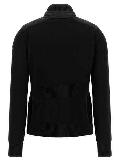 Moncler Grenoble Schwarzer Cardigan aus Polyamid – Produktansicht 2 | Arca Lucia