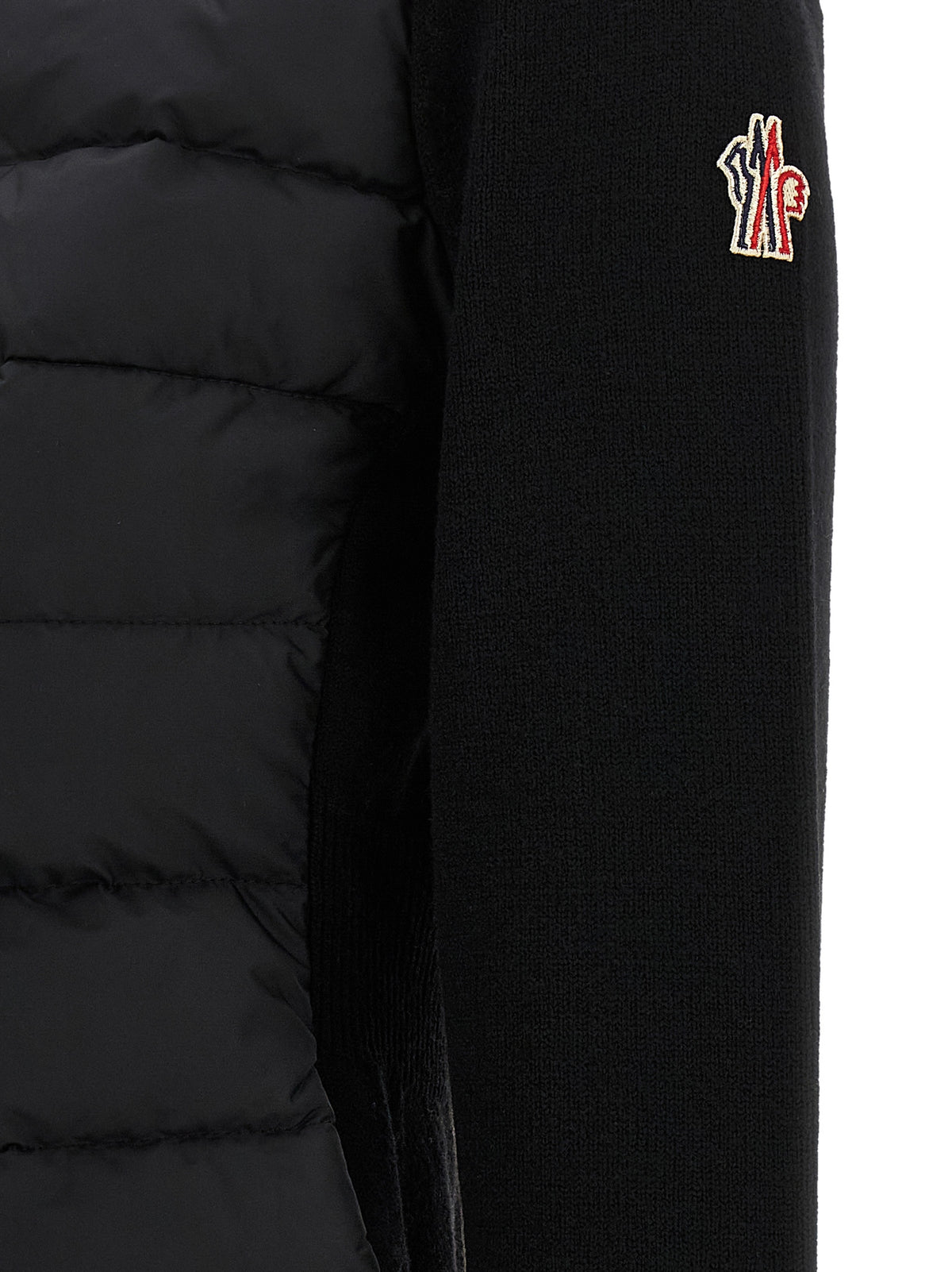 Moncler Grenoble Schwarzer Cardigan aus Polyamid – Produktansicht 4 | Arca Lucia