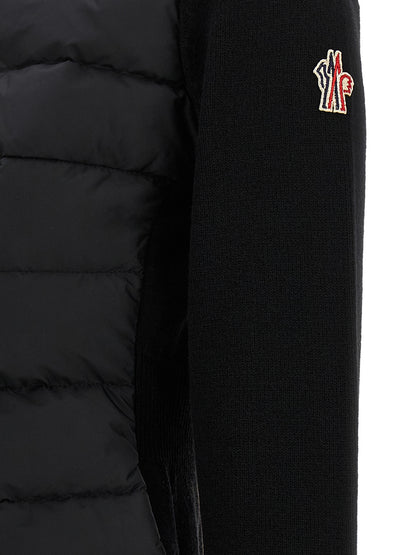 Moncler Grenoble Schwarzer Cardigan aus Polyamid – Produktansicht 4 | Arca Lucia
