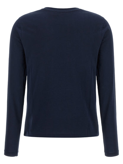 Polo Ralph Lauren Blaues Langarm-T-Shirt aus Baumwolle