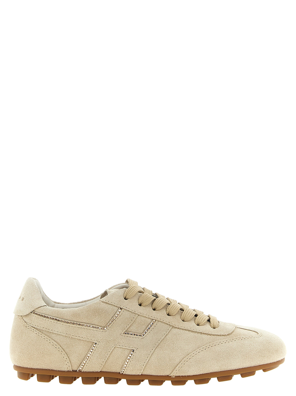 Hogan Sneaker aus Wildleder in Beige