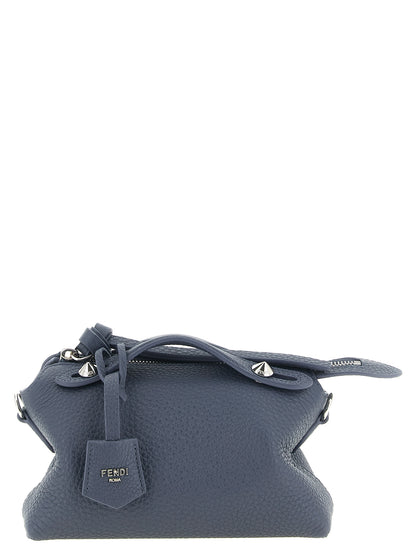 Fendi Clutch aus Leder in Blau