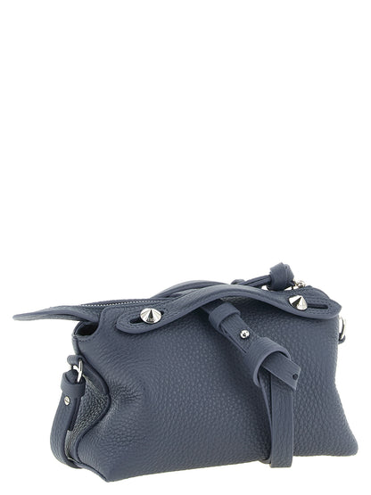 Fendi Clutch aus Leder in Blau