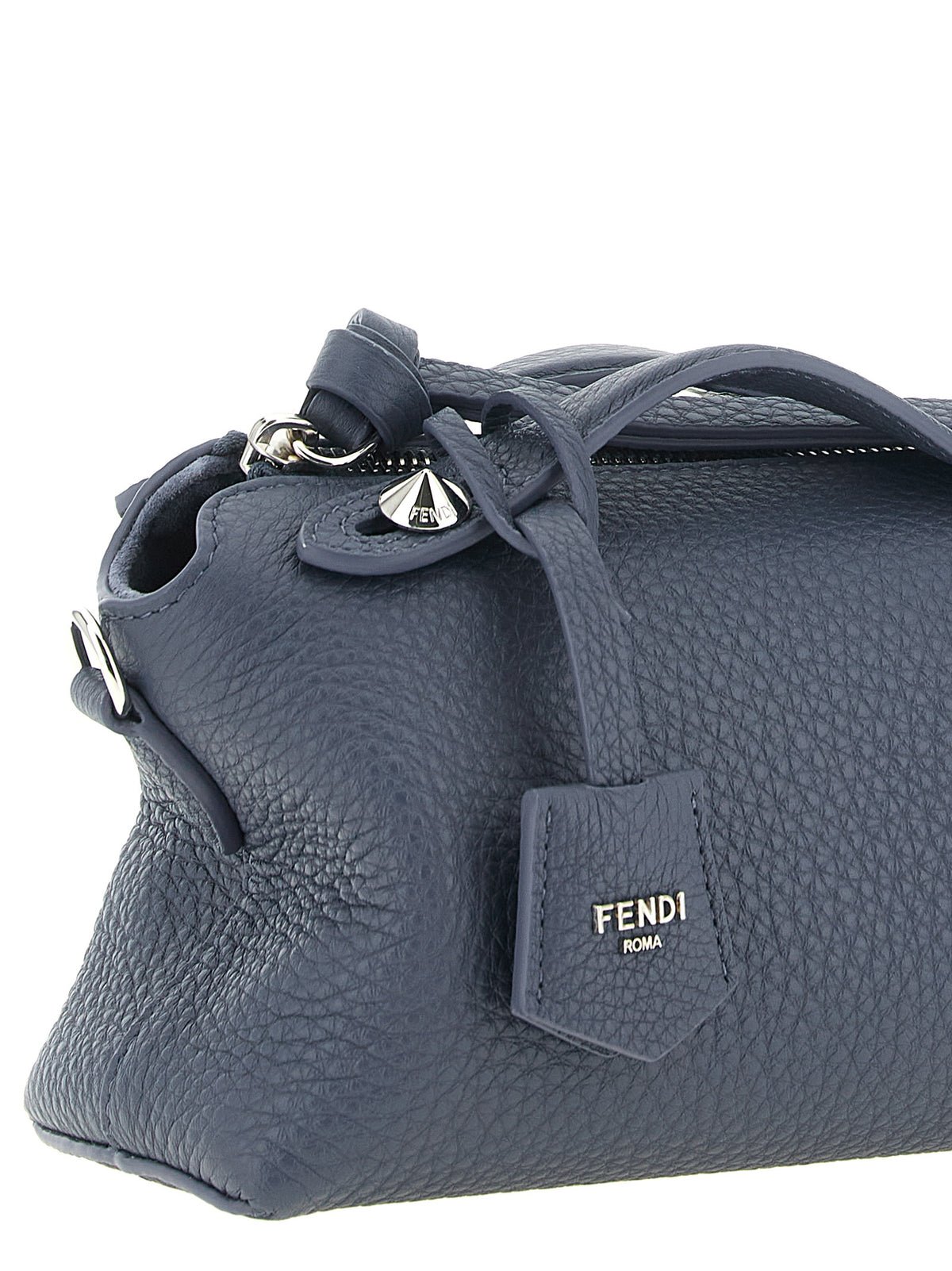 Fendi Clutch aus Leder in Blau