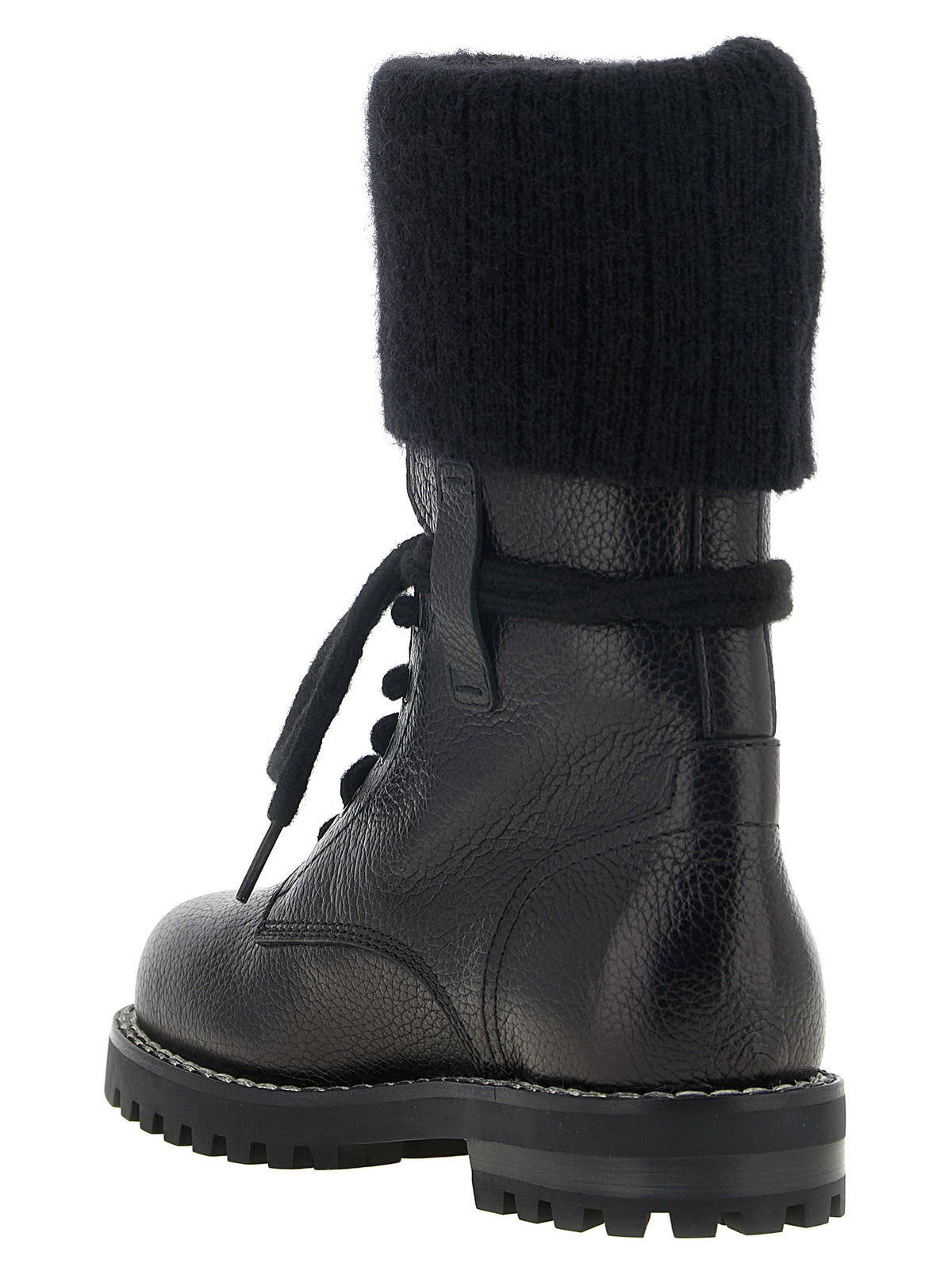 Fendi Stiefel aus Leder in Schwarz