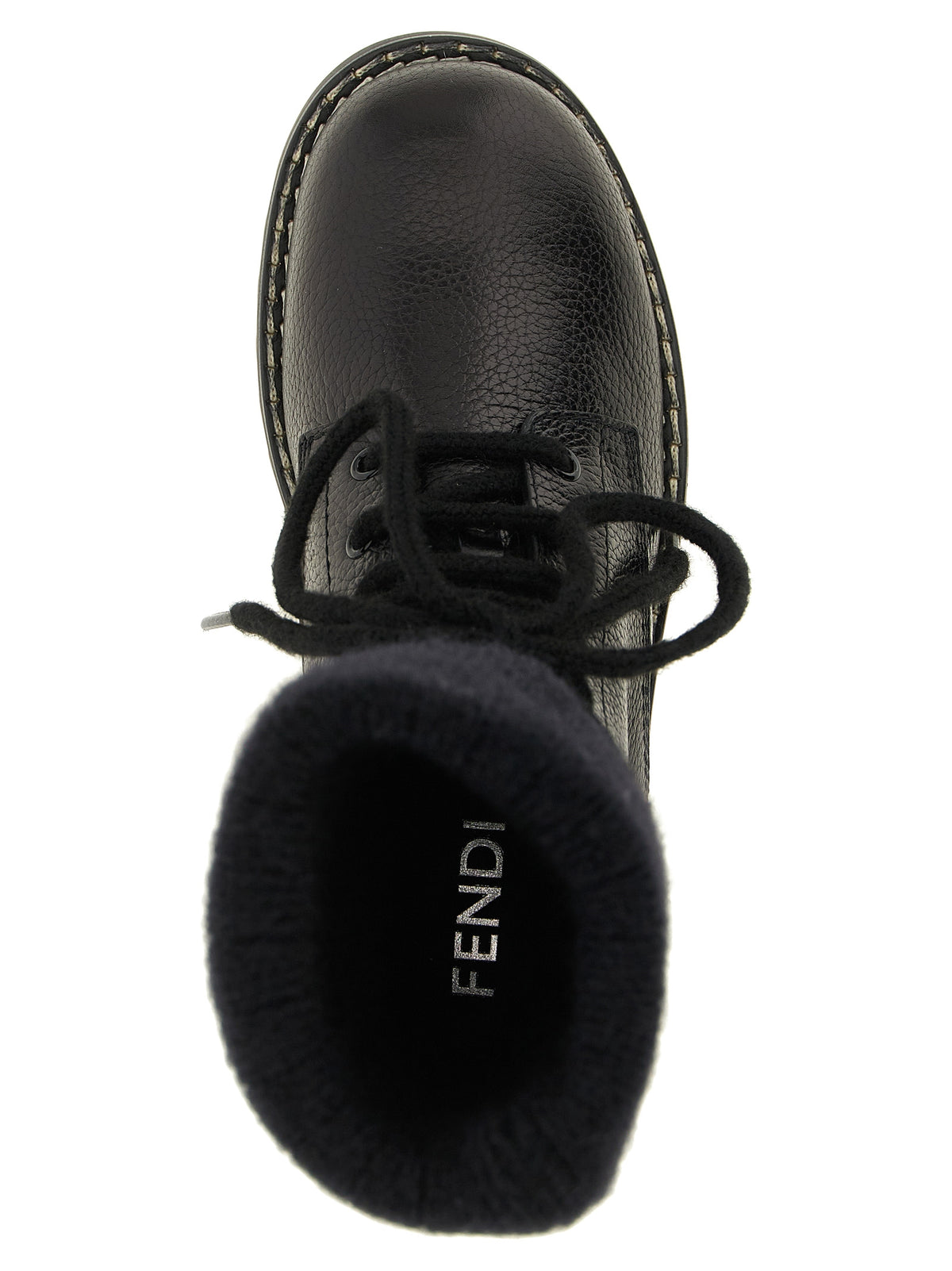 Fendi Stiefel aus Leder in Schwarz