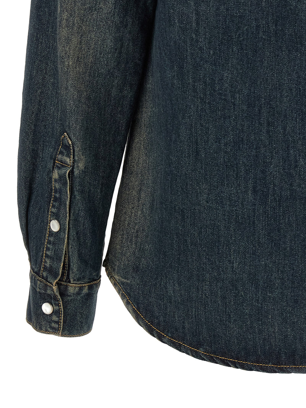 Fendi Bluse aus Baumwolle in Blau