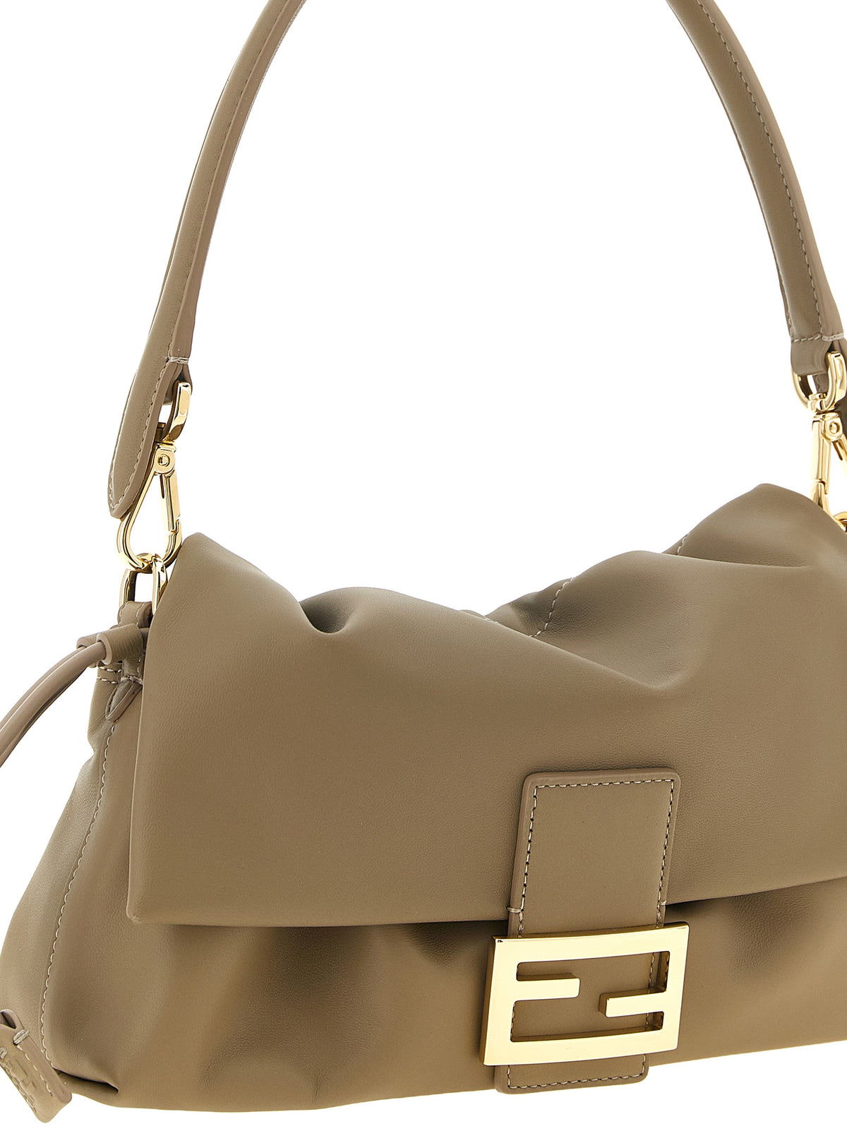 Fendi Handtasche aus Leder in Beige