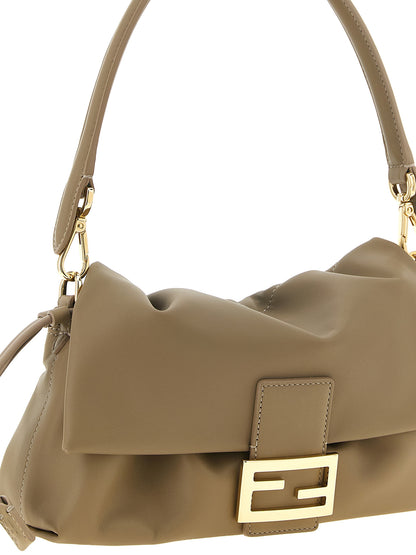 Fendi Handtasche aus Leder in Beige