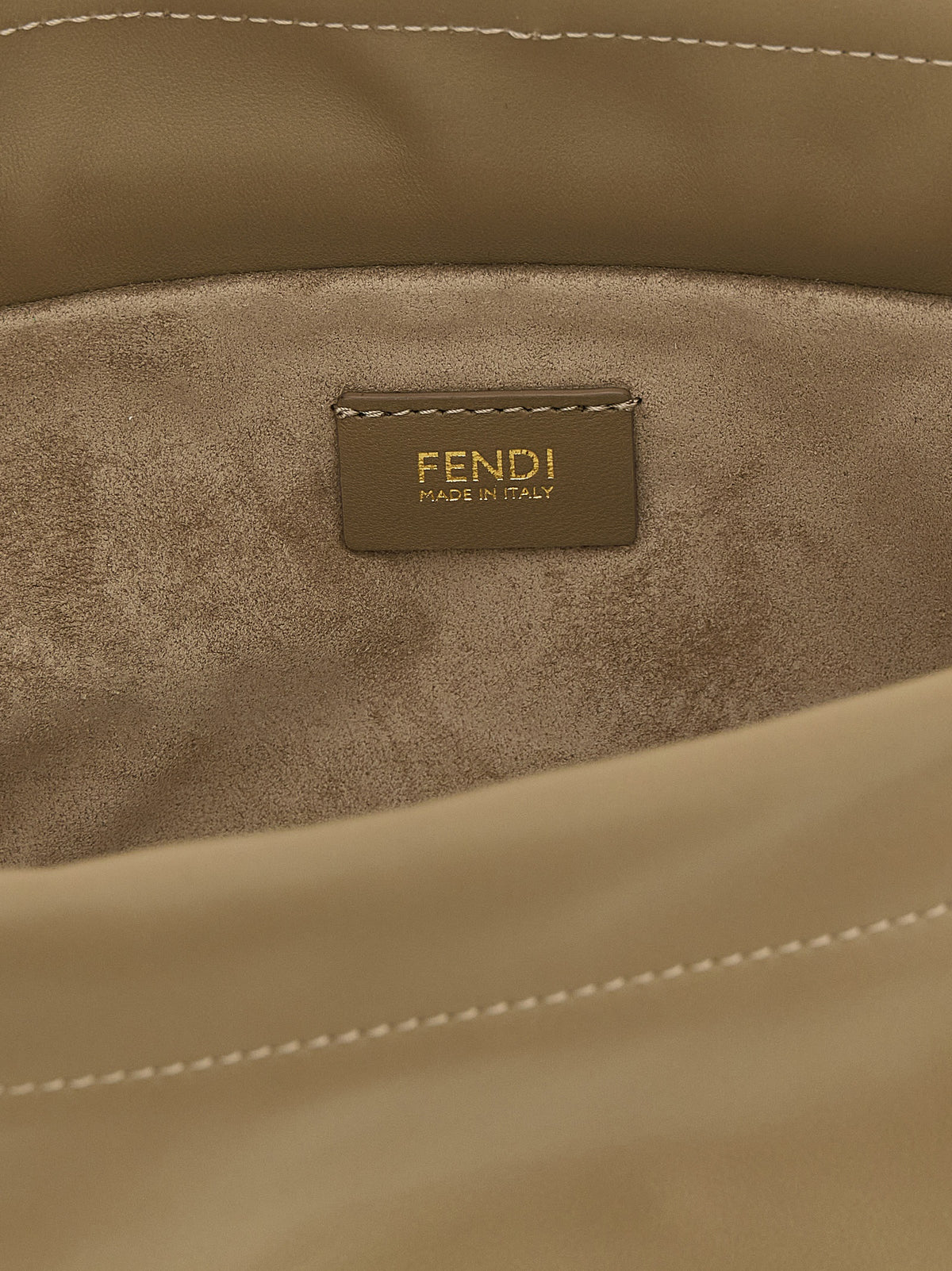 Fendi Handtasche aus Leder in Beige