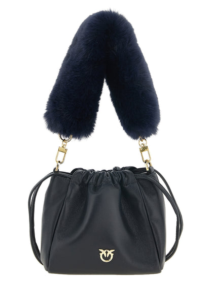 PINKO Schultertasche aus blauem Lammleder – Produktansicht 1 | Arca Lucia