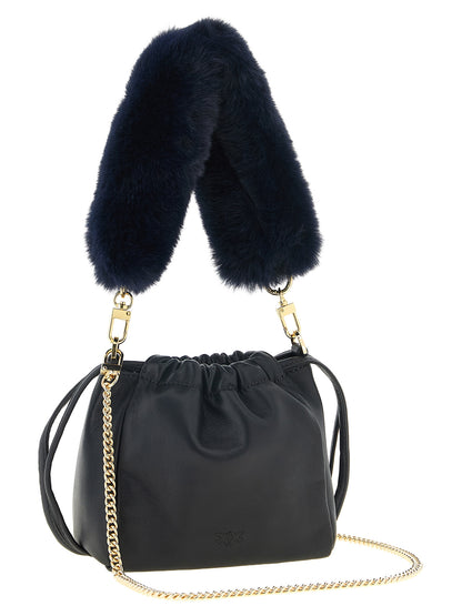 PINKO Schultertasche aus blauem Lammleder – Produktansicht 2 | Arca Lucia