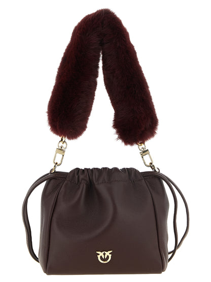 PINKO Schultertasche aus bordeauxrotem Lammleder – Produktansicht 1 | Arca Lucia