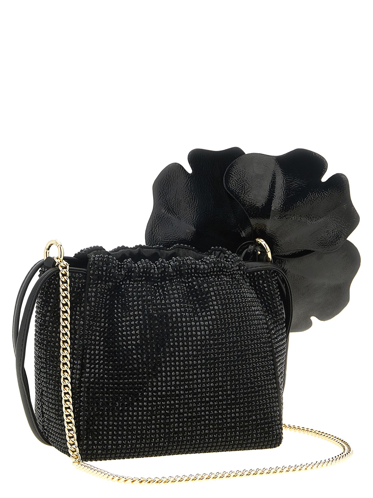 PINKO Schwarze Clutch aus Polyethylen – Produktansicht 2 | Arca Lucia