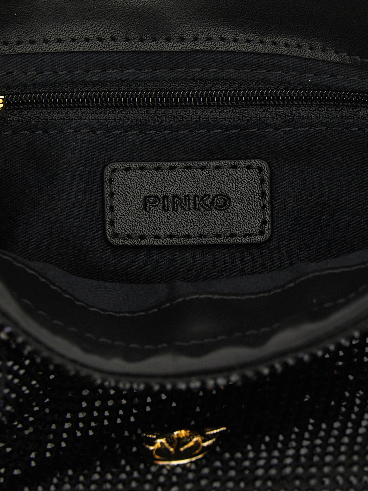 PINKO Schwarze Clutch aus Polyethylen – Produktansicht 4 | Arca Lucia