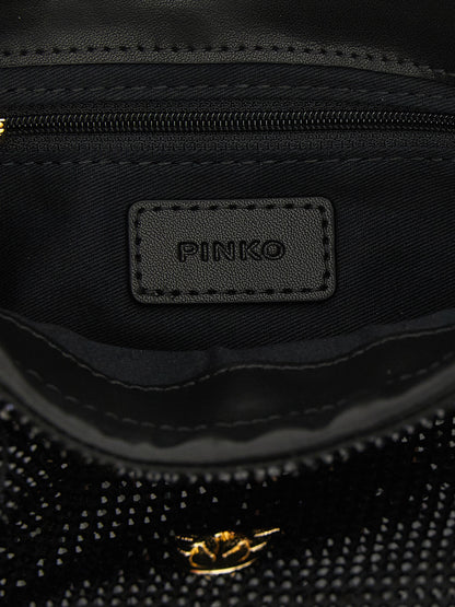 PINKO Schwarze Clutch aus Polyethylen – Produktansicht 4 | Arca Lucia