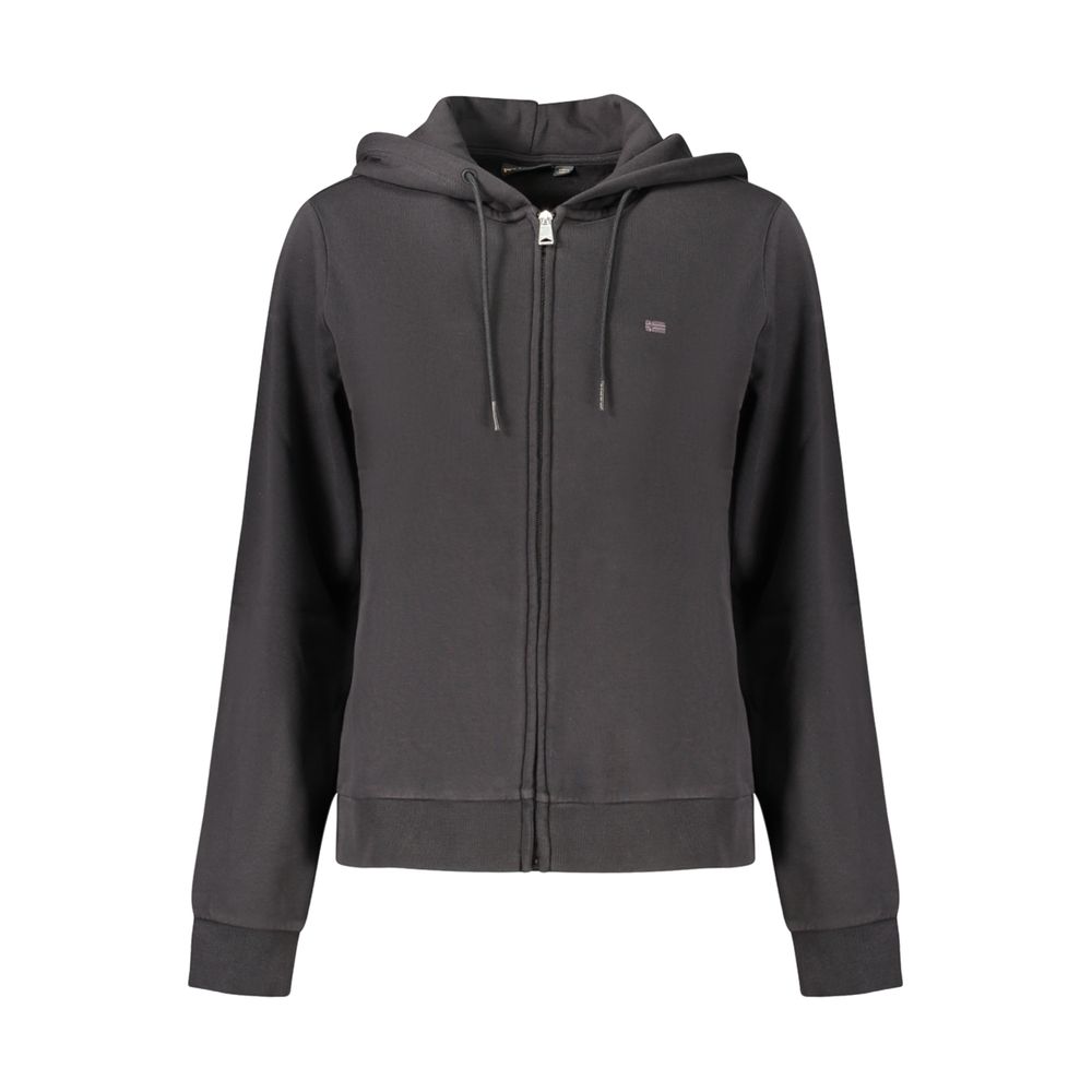Napapijri Schwarzer Baumwoll-Zip-Hoodie