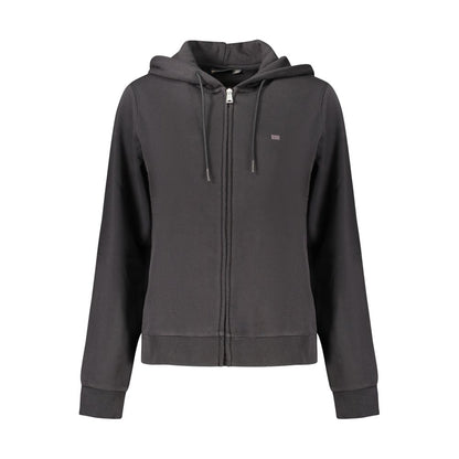 Napapijri Schwarzer Baumwoll-Zip-Hoodie