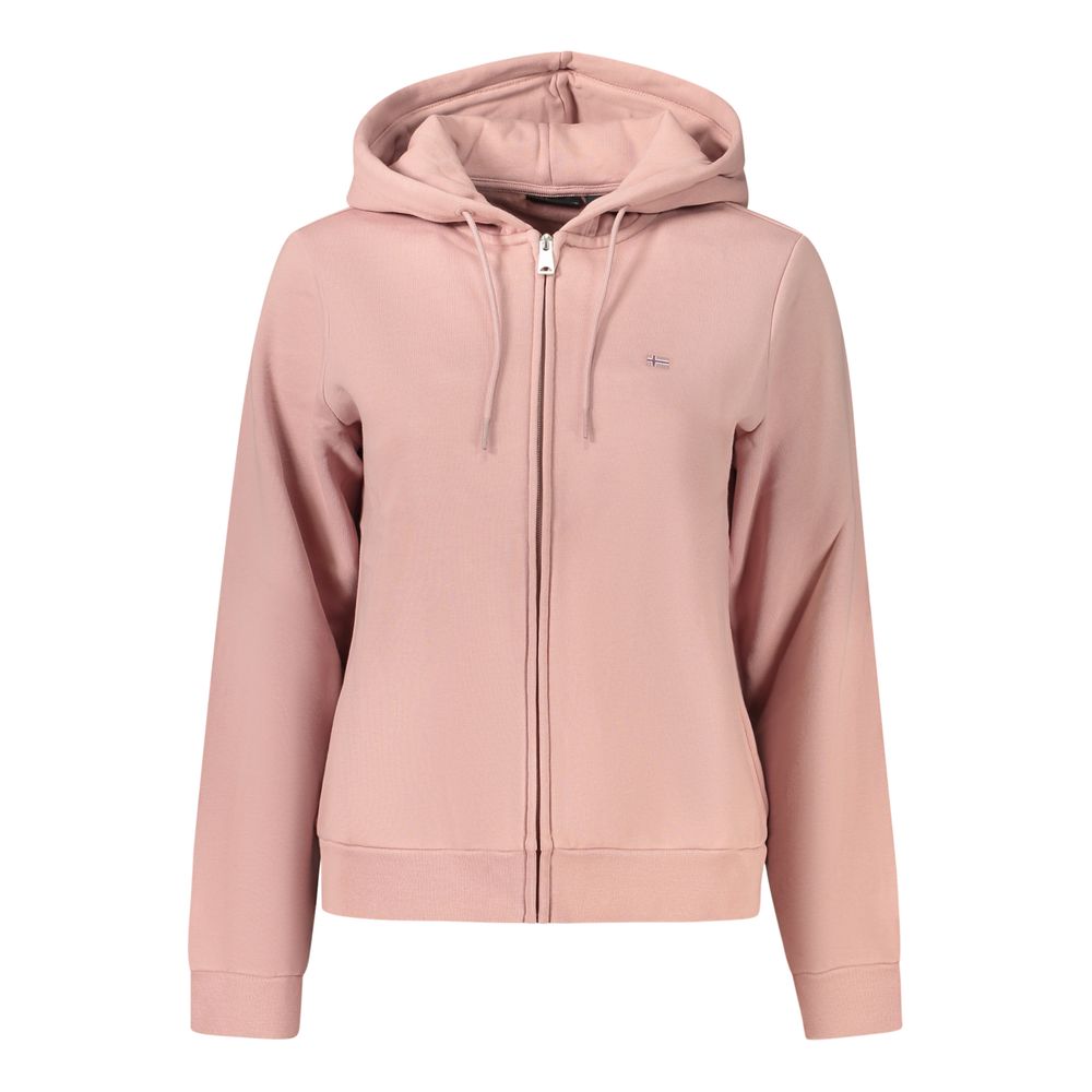 Napapijri Rosa Baumwoll-Zip-Hoodie
