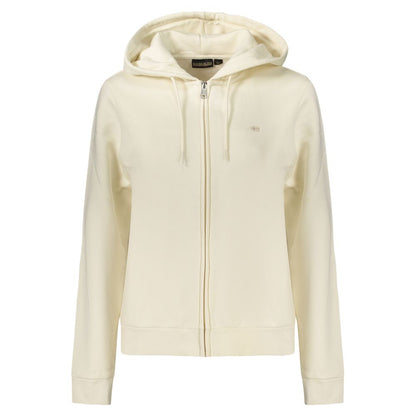 Napapijri Weißer Baumwoll-Zip-Hoodie