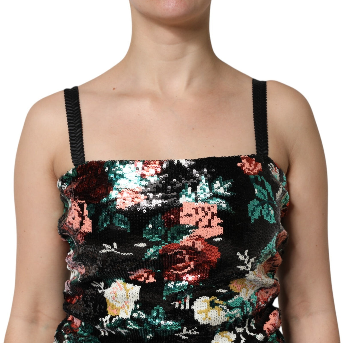 Dolce & Gabbana Kleid aus Seide in Schwarz