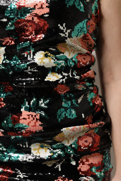 Dolce & Gabbana Kleid aus Seide in Schwarz
