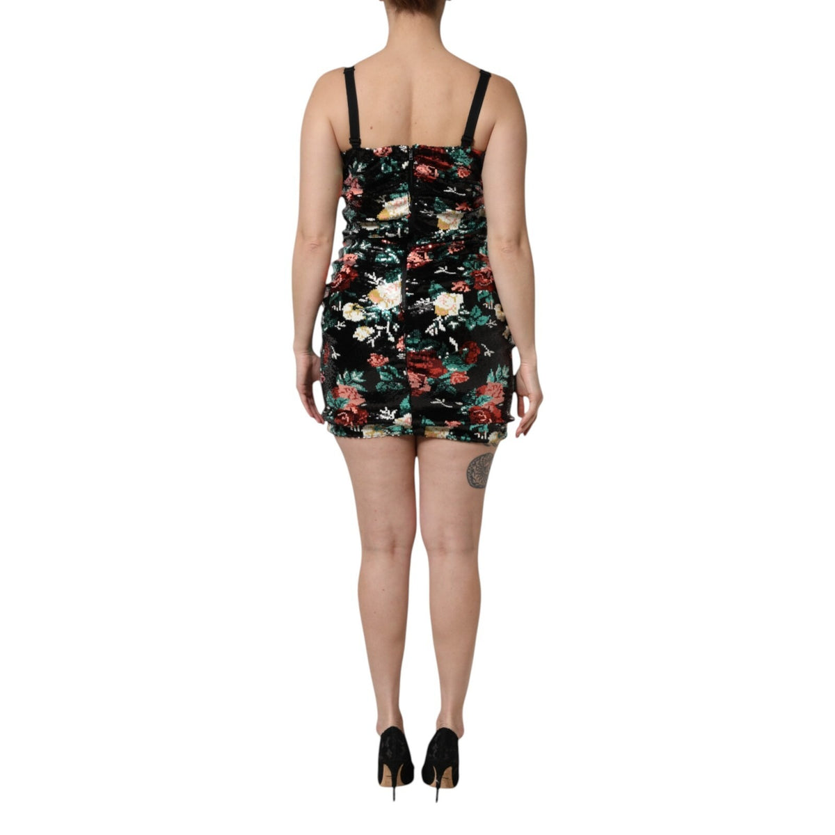 Dolce & Gabbana Kleid aus Seide in Schwarz