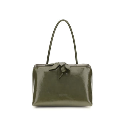 The Attico Schultertasche aus Lackleder
