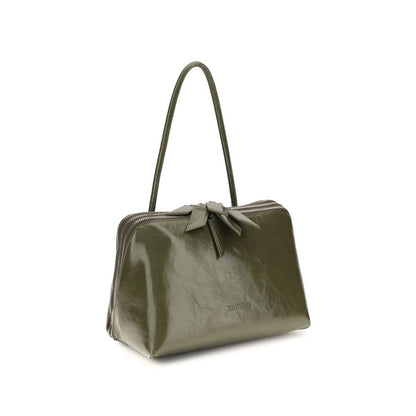 The Attico Schultertasche aus Lackleder