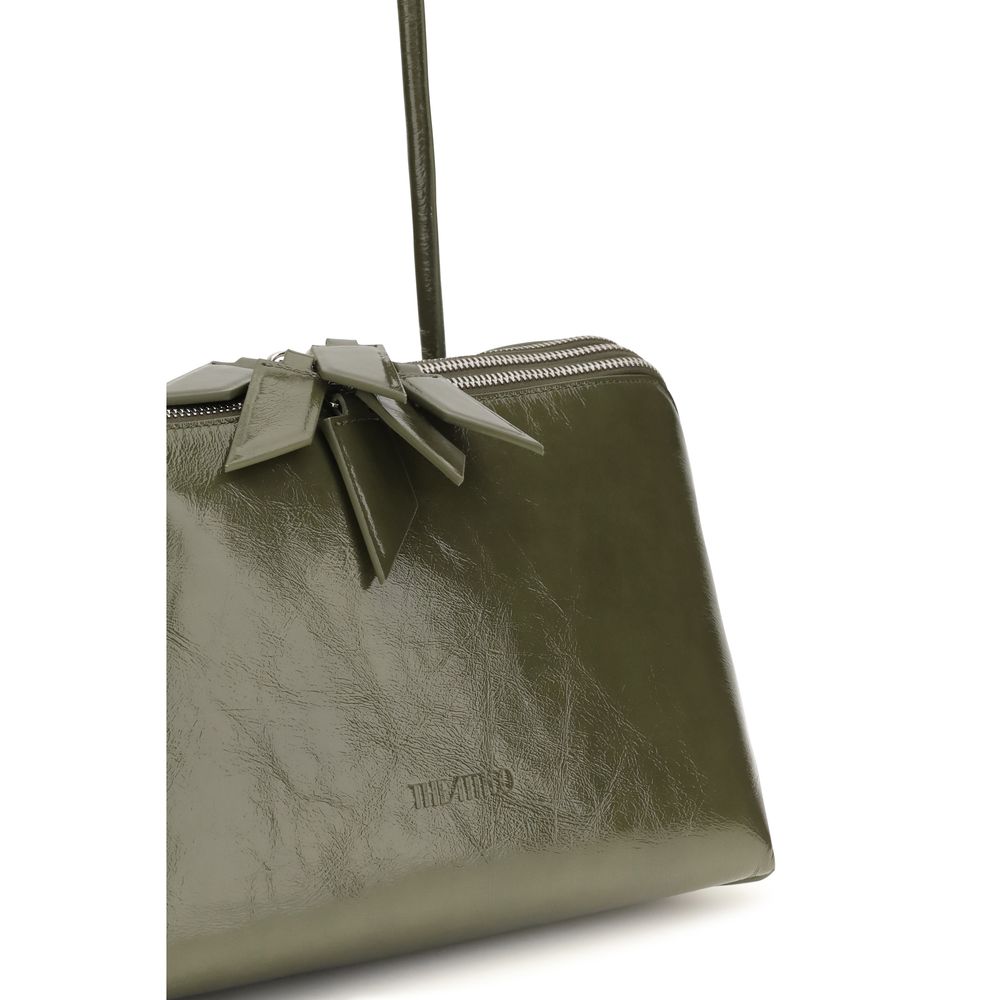 The Attico Schultertasche aus Lackleder