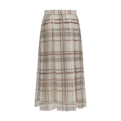 Brunello Cucinelli Rock aus Seide in Beige