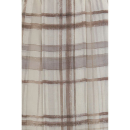 Brunello Cucinelli Rock aus Seide in Beige