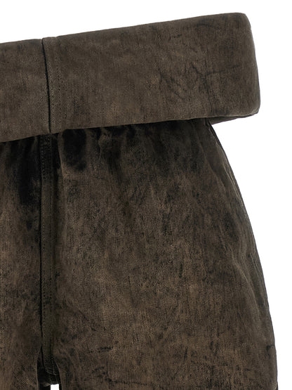 Rick Owens Shorts aus Baumwolle in Grau