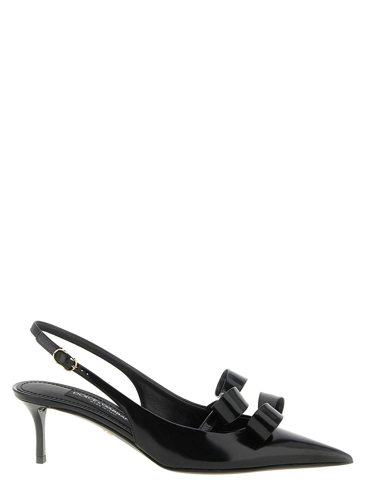 Dolce & Gabbana Pumps aus Leder in Schwarz
