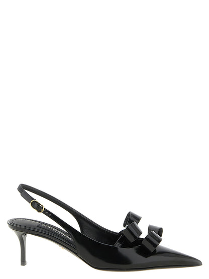Dolce & Gabbana Pumps aus Leder in Schwarz