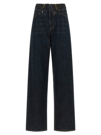 MM6 Maison Margiela Jeans aus Baumwolle in Dunkelblau