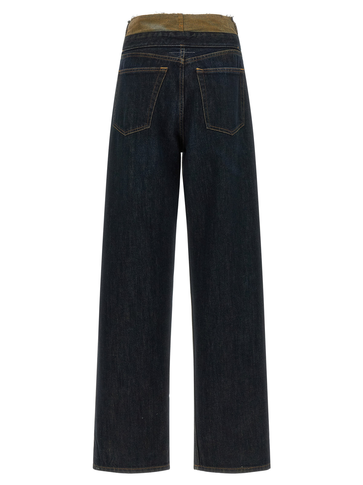 MM6 Maison Margiela Jeans aus Baumwolle in Dunkelblau