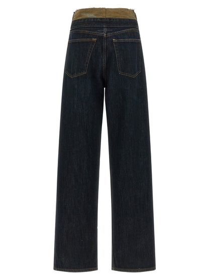 MM6 Maison Margiela Jeans aus Baumwolle in Dunkelblau